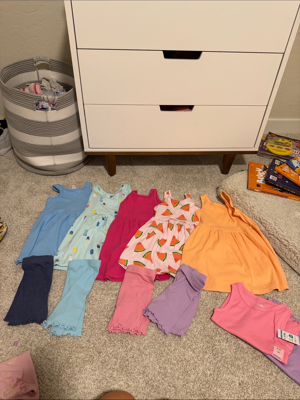 Girls Summer Dress Lot - Multicolor (pink, orange, blue, purple) 11pc
